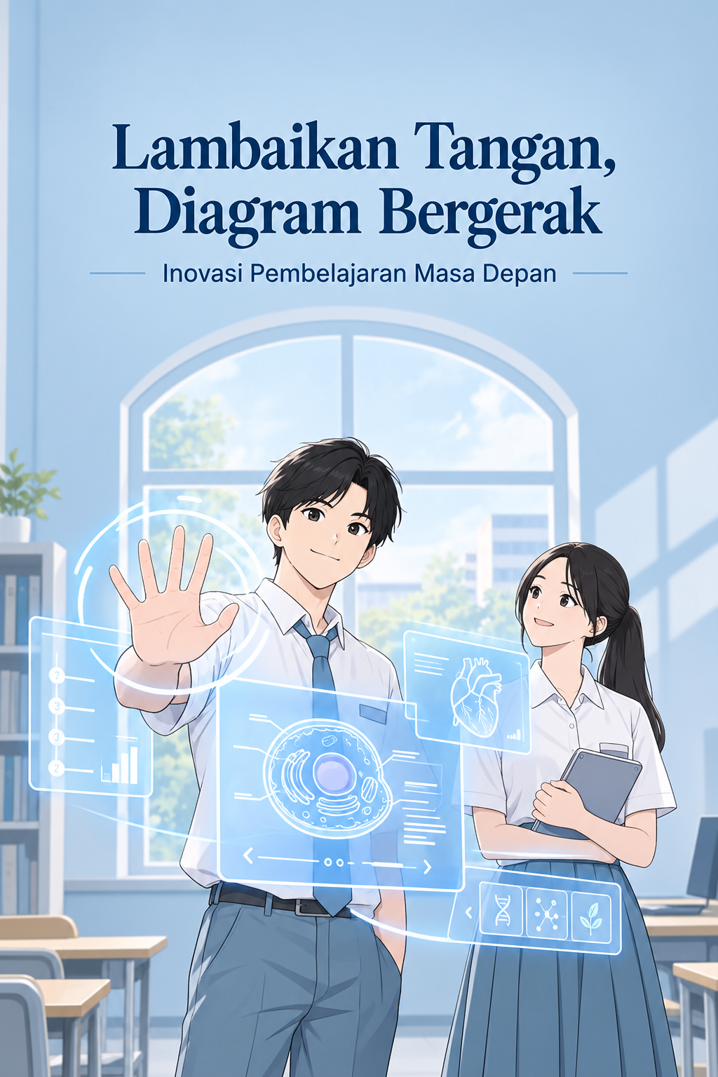 Tanpa Sentuh Layar! Cara Asyik Belajar Sisi dan Isi Balok Pakai Hand Gesture
